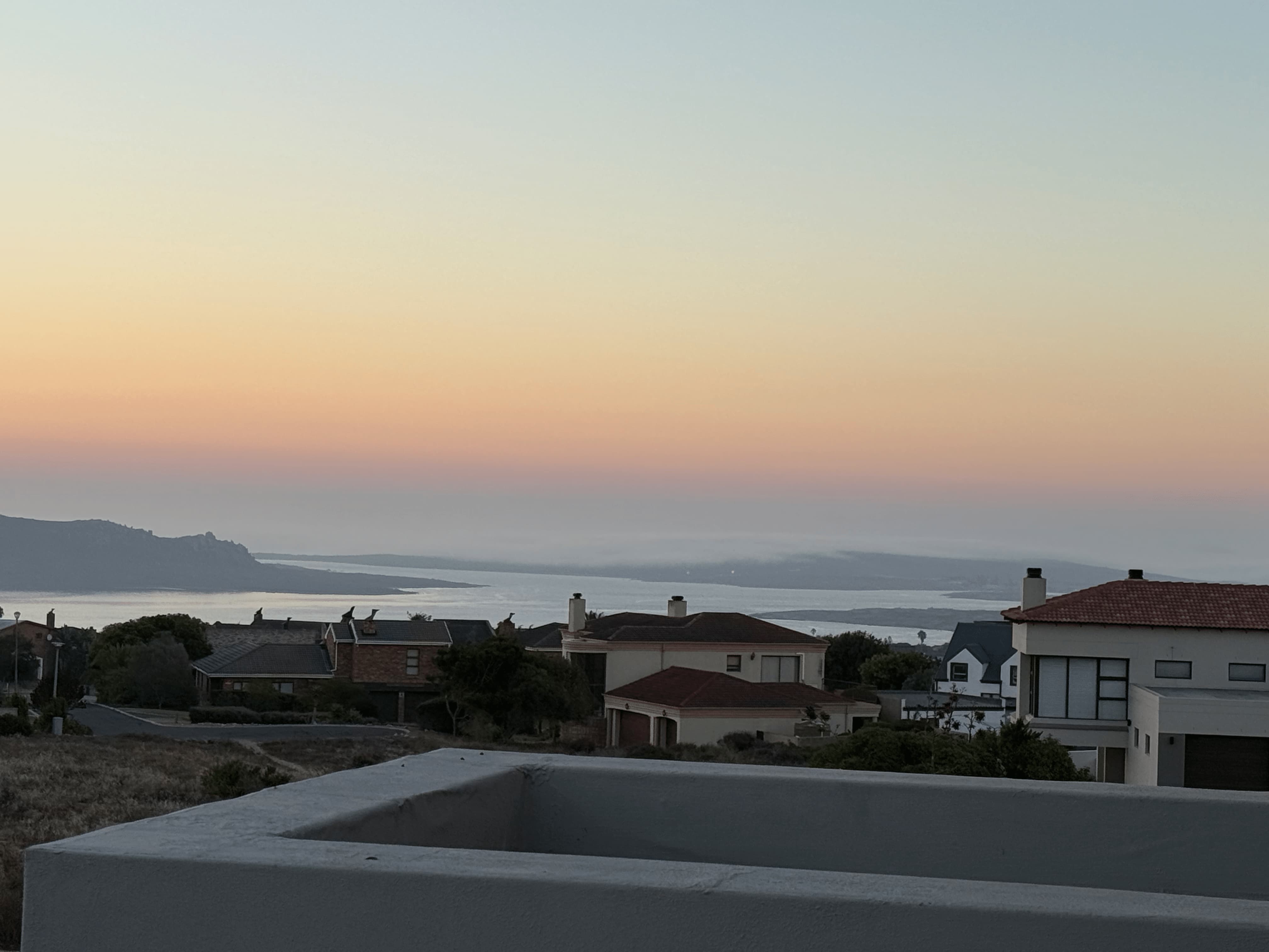 Pastel sunset over Langebaan lagoon