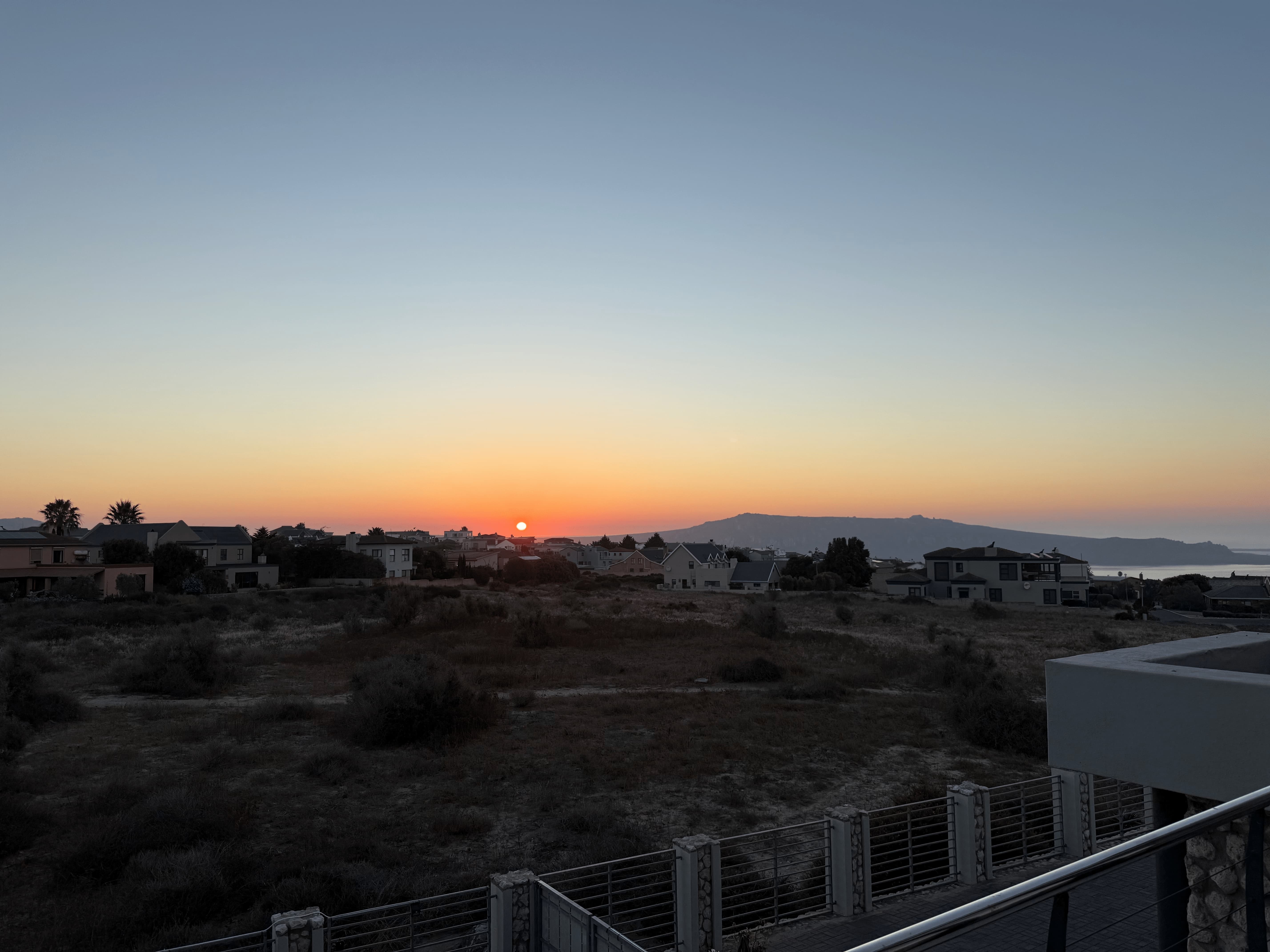 Golden hour sunset over Langebaan