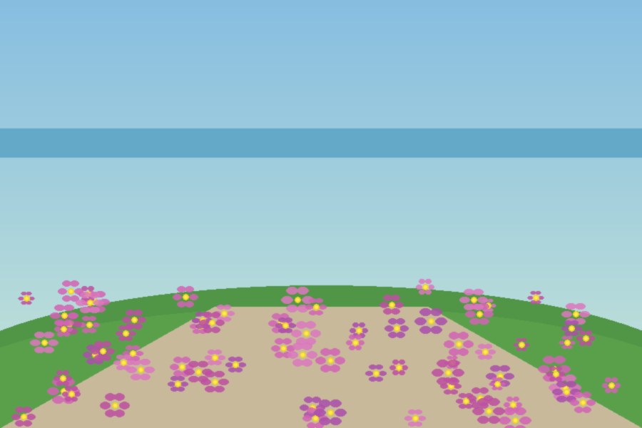 Romulea rosea star-shaped pink-purple flowers carpeting sandy flats near the Langebaan lagoon shoreline